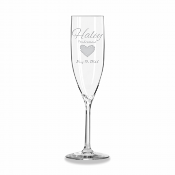 Heart | Personalized 6oz Champagne Flute